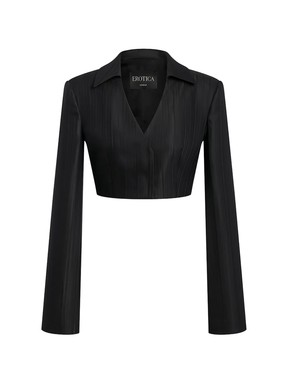 DONDUP long-sleeve cropped jacket - Nero