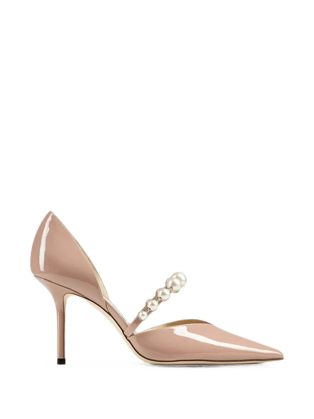 Jimmy Choo Aurelie pearl-embellished stiletto pumps - Neutrals