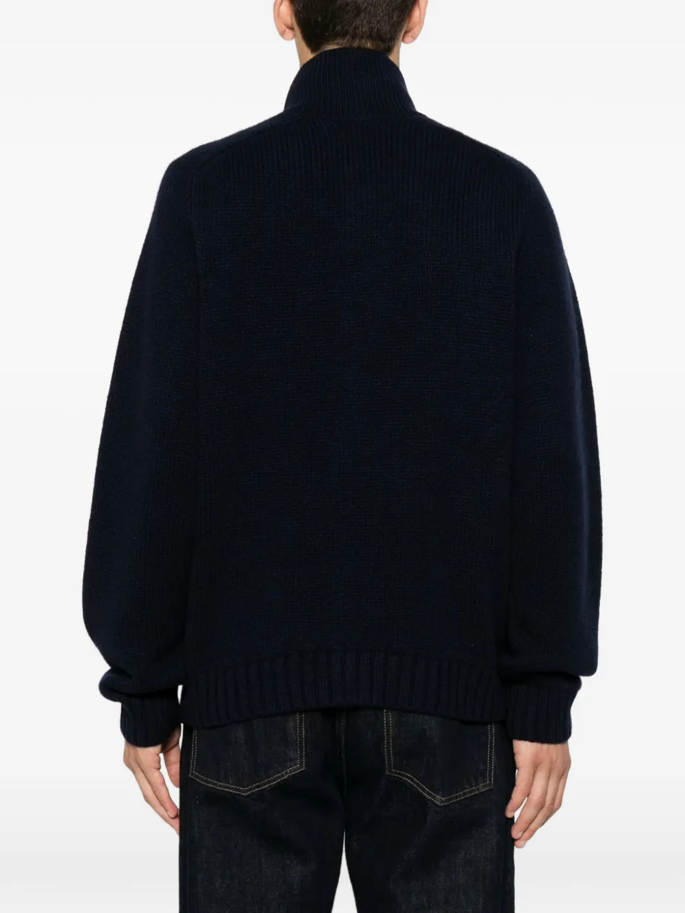 TOM FORD Vest met sjaalkraag Blauw