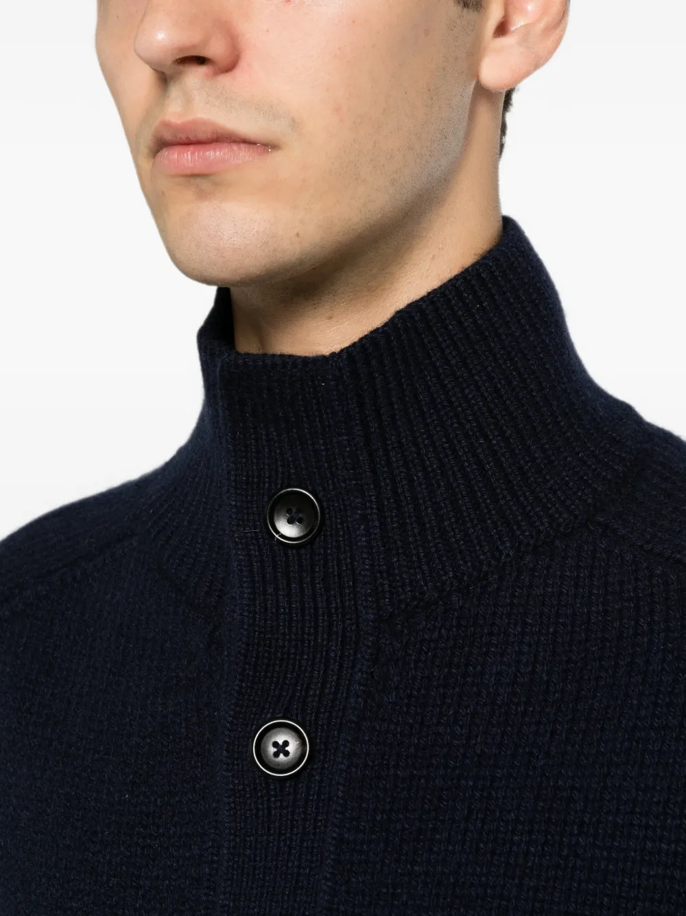 TOM FORD Vest met sjaalkraag Blauw