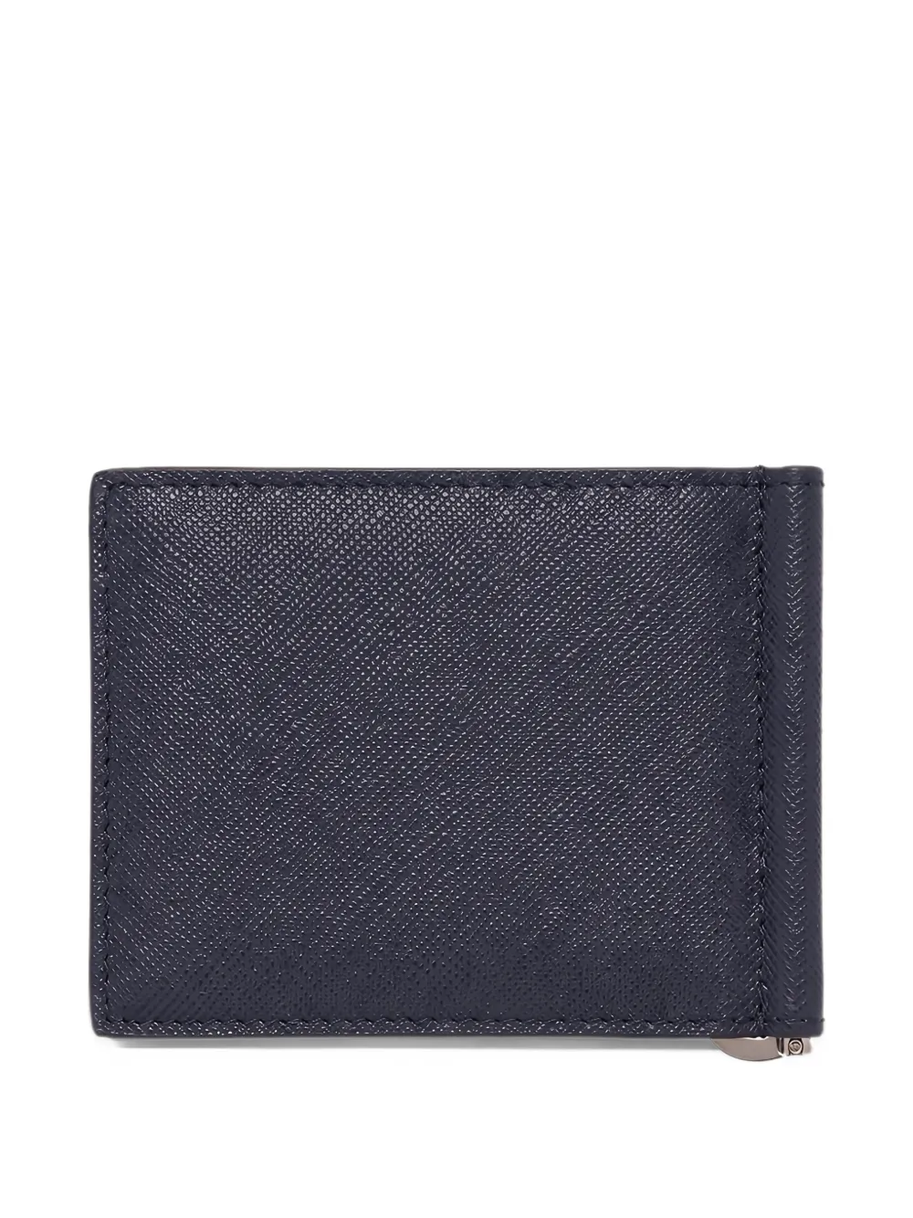Kiton logo-plaque bifold wallet Blauw