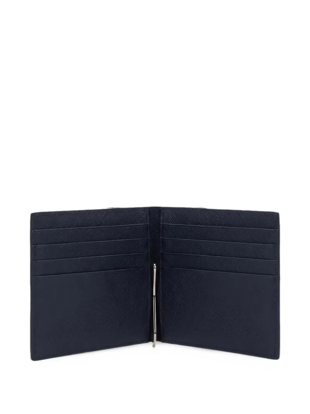 Kiton logo-plaque bifold wallet Blauw