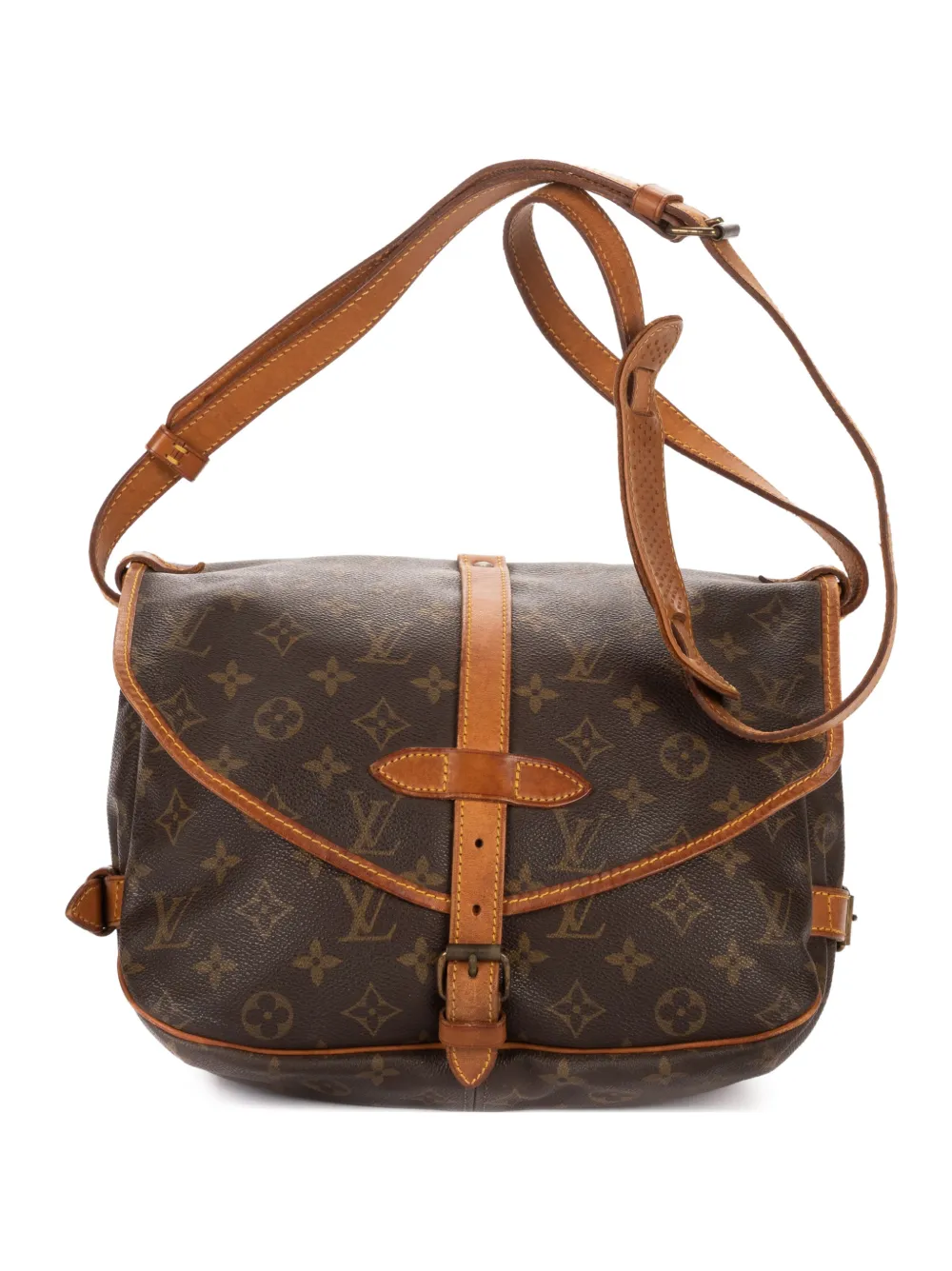 Louis Vuitton Pre-Owned Saumur 25 shoulder bag - Marrone