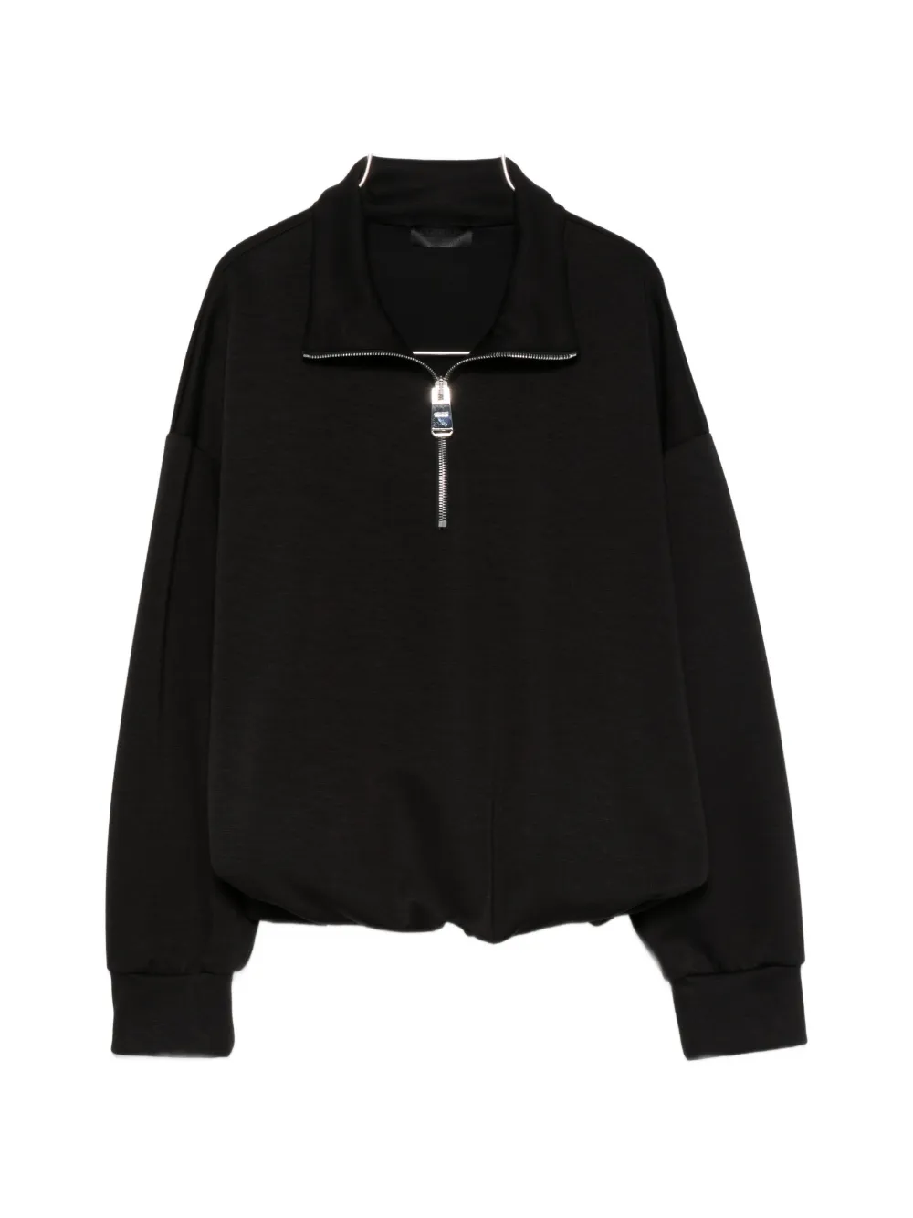 DONDUP quarter-zip drop-shoulder sweater - Schwarz