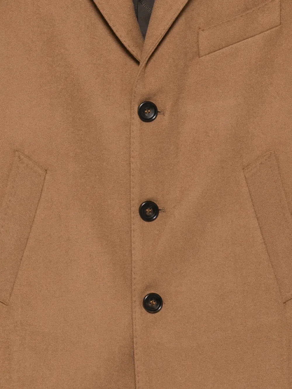 Daniele Alessandrini single-breasted notched-lapels coat Bruin