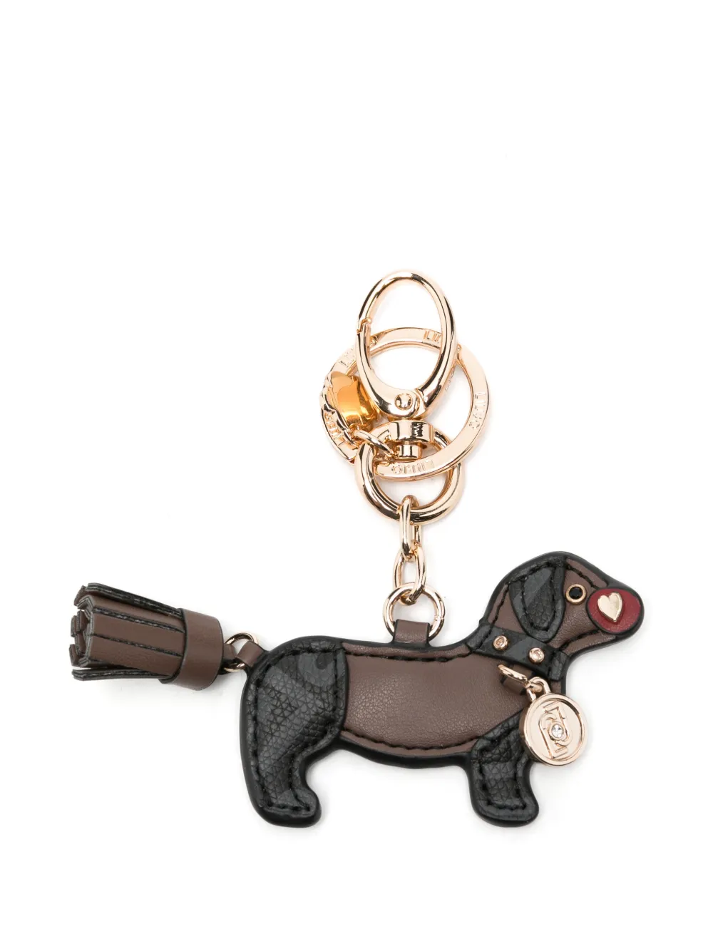 LIU JO Portachiavi con logo - Marrone