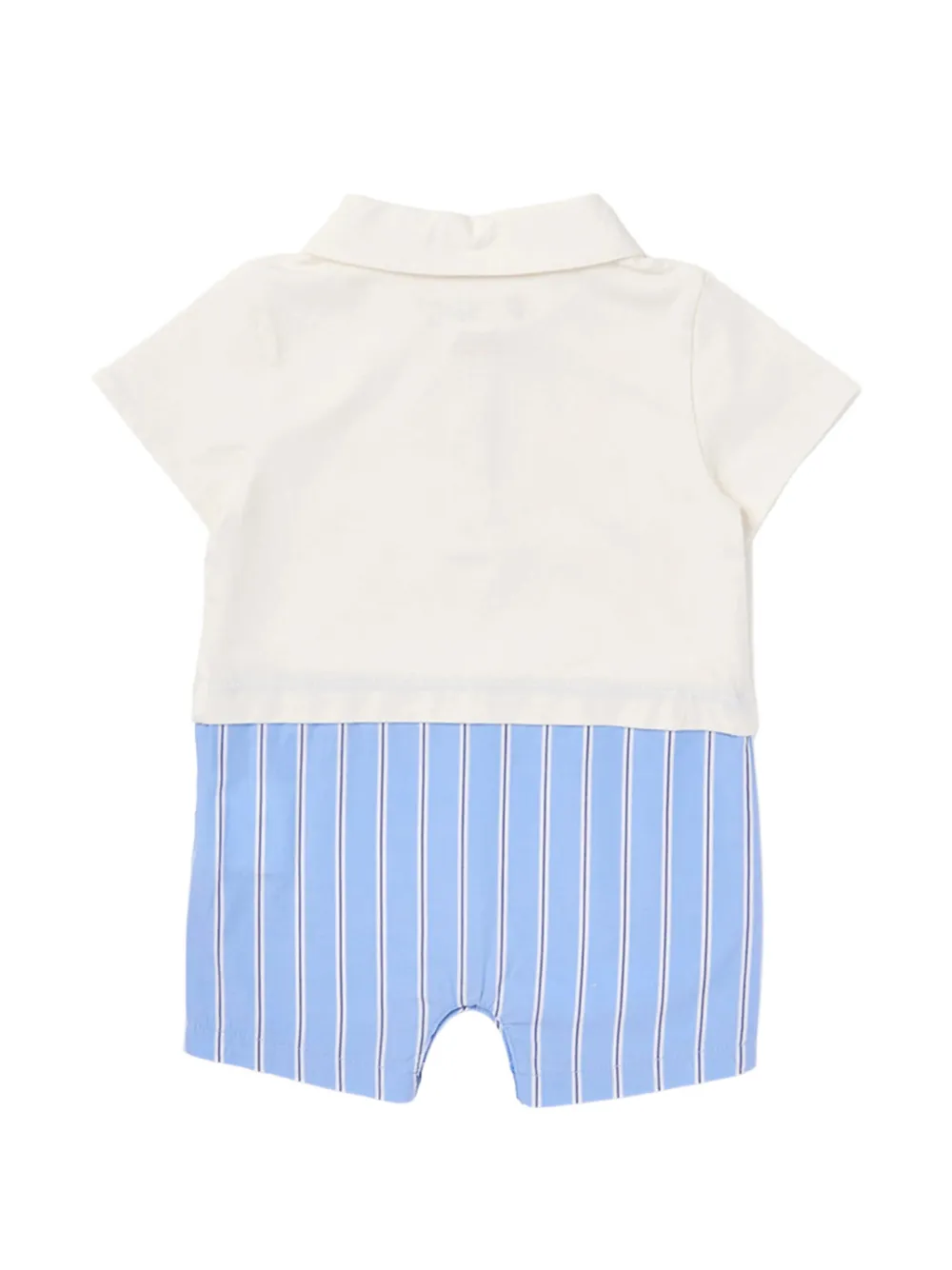 Off-White Kids Bookish Mix gestreepte romper Beige