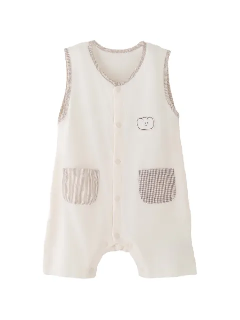 BANBLU bear-pocket romper