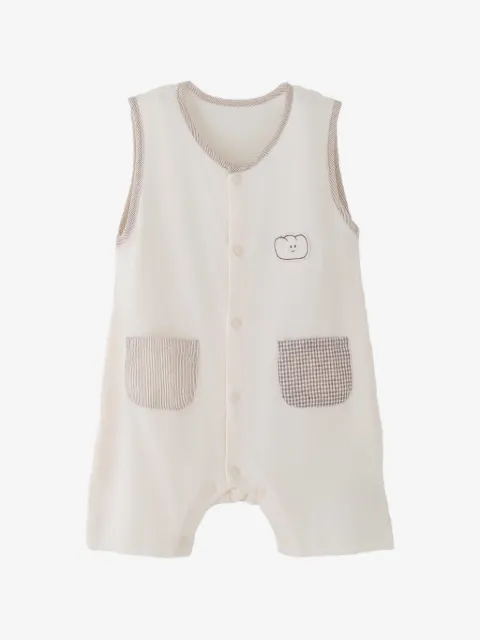 BANBLU bear-pocket romper