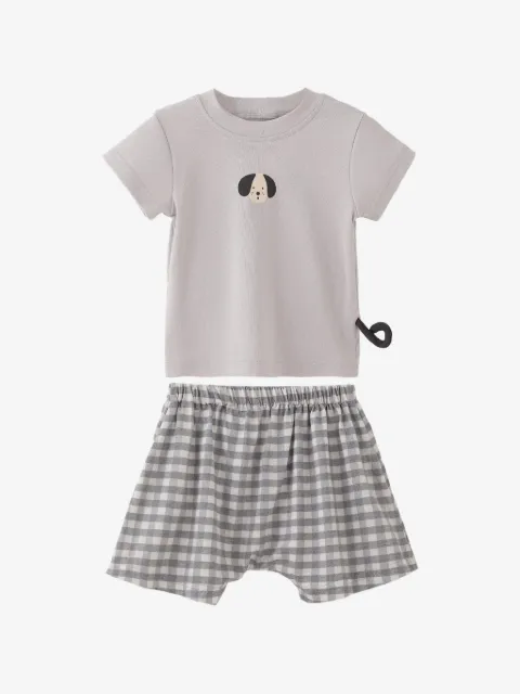 BANBLU dog-print shorts set (set of two)