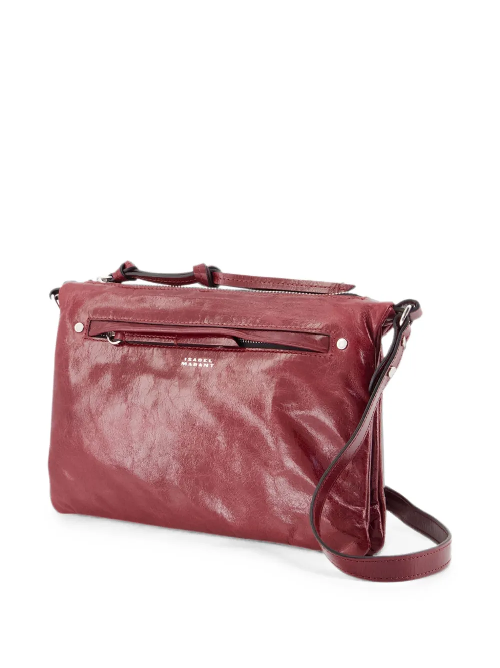 ISABEL MARANT Winna Duo leren crossbodytas Rood