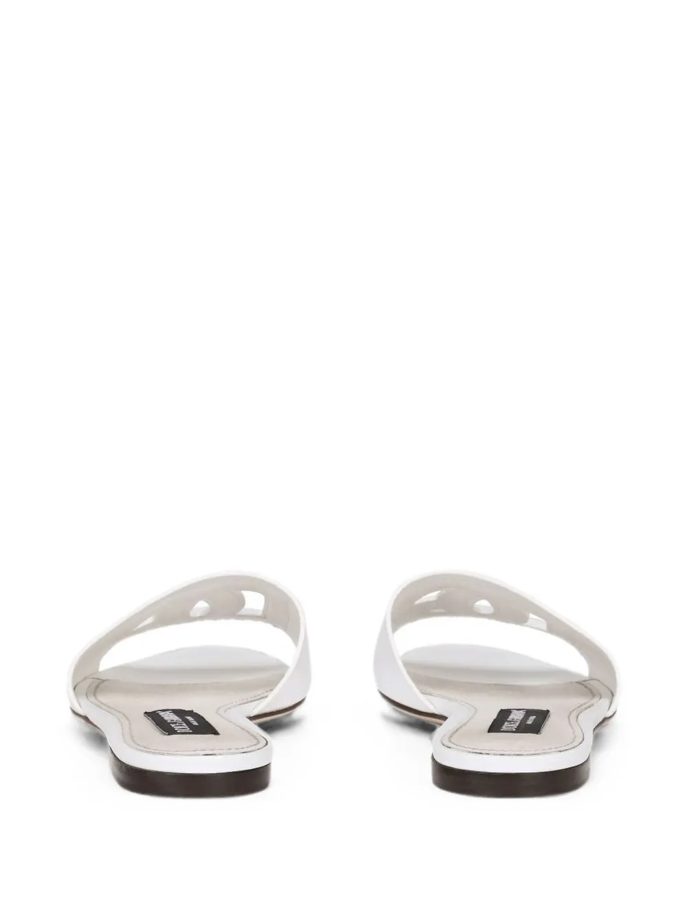 Dolce & Gabbana logo-cutout sandals Wit