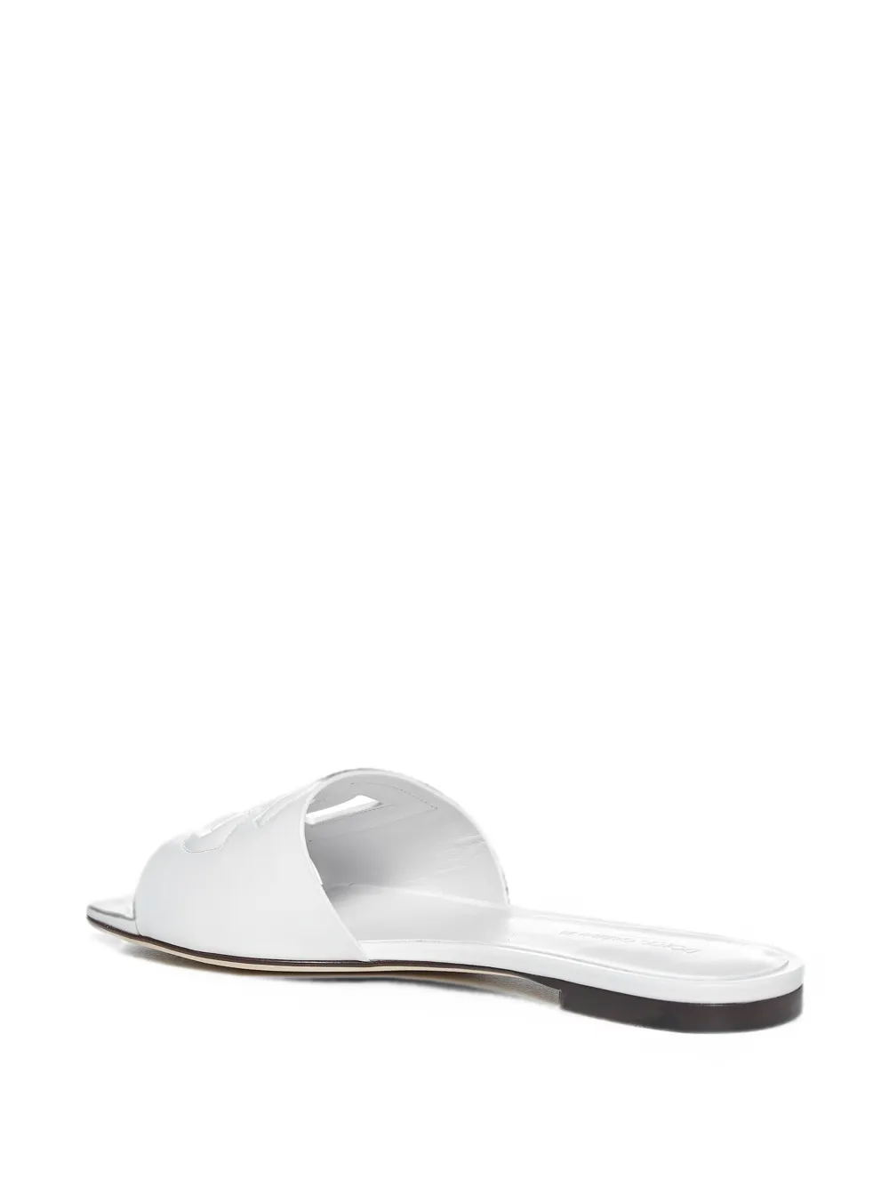Dolce & Gabbana logo-cutout sandals Wit