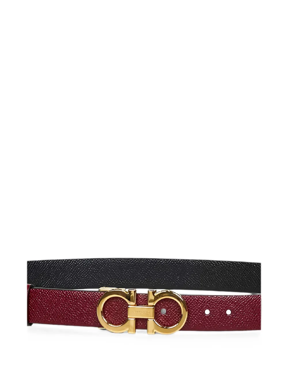 Ferragamo Riem met gancini-gesp Rood