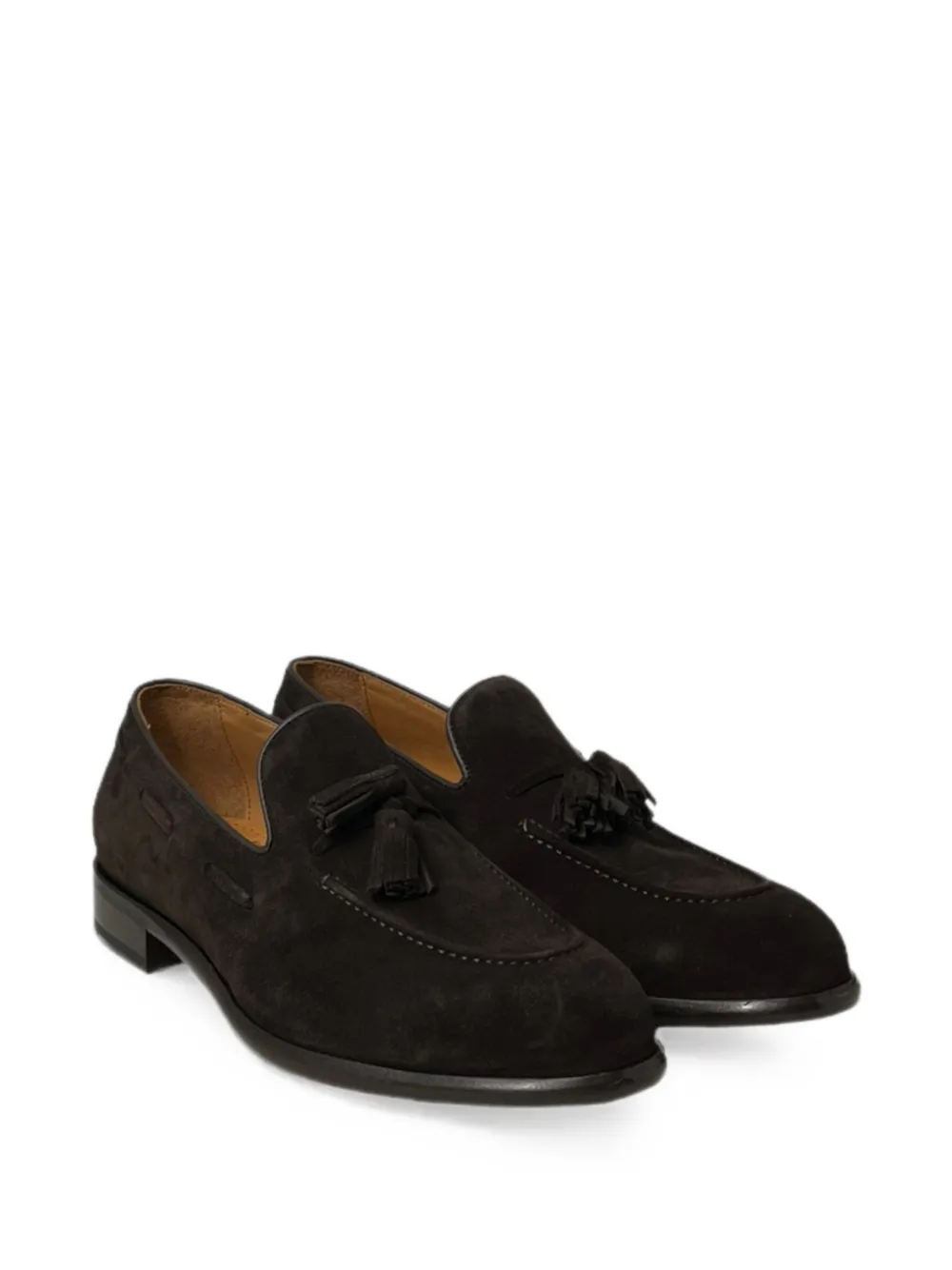 Doucal's tassel-detail suede loafers Bruin