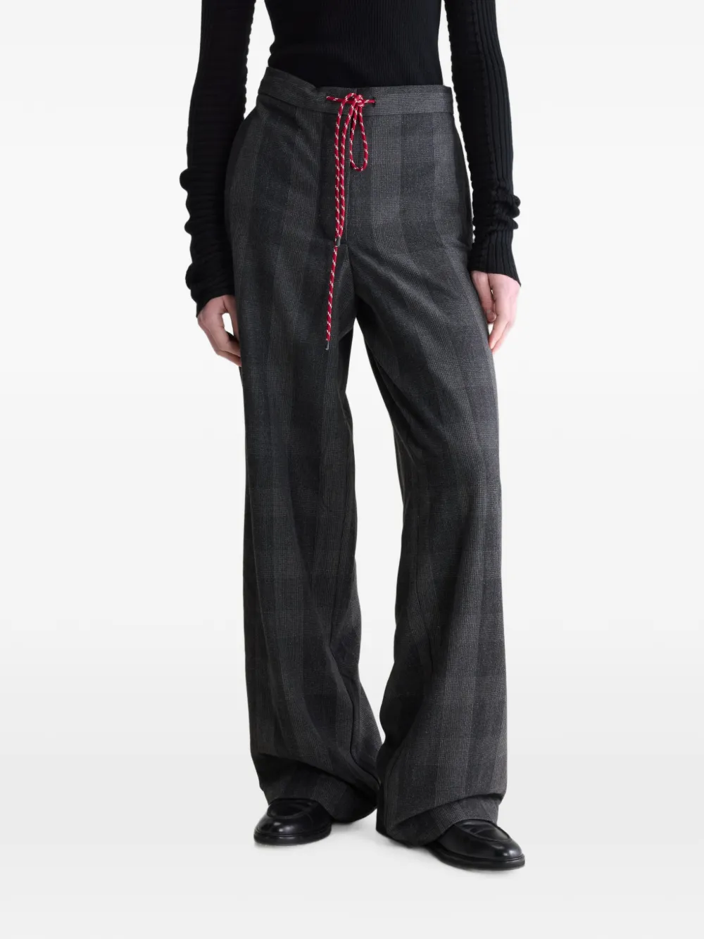 Bellerose Solene check-pattern trousers - Grigio