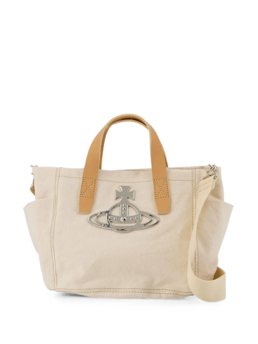 Vivienne Westwood small Henry tote bag - Toni neutri