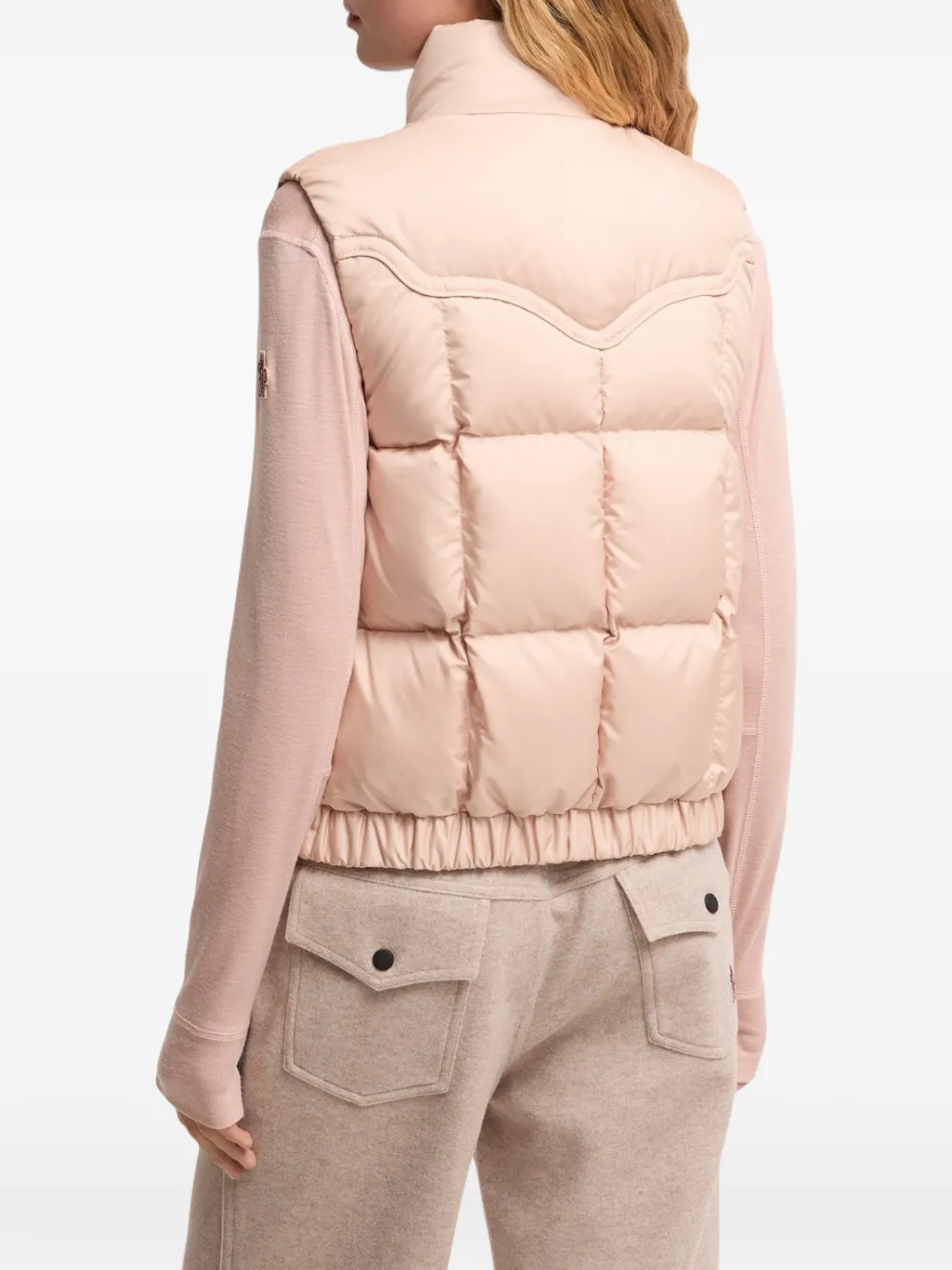 Moncler Grenoble Gewatteerde bodywarmer Roze