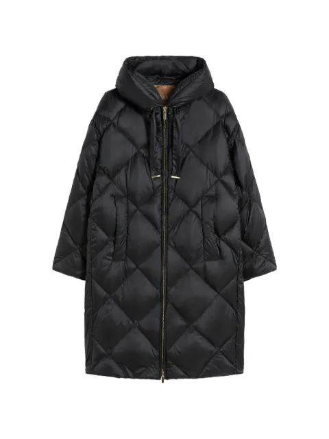 Max Mara 퀼팅 후드 코트