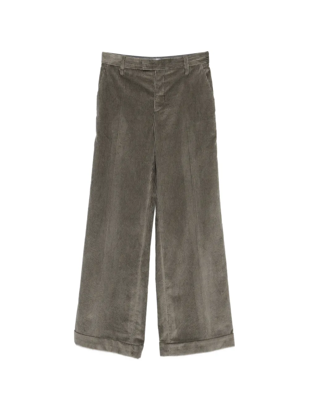 Brunello Cucinelli corduroy wide-leg trousers - Green