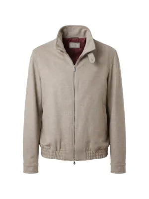 Brunello Cucinelli ジップアップ ボンバージャケット | ブラウン