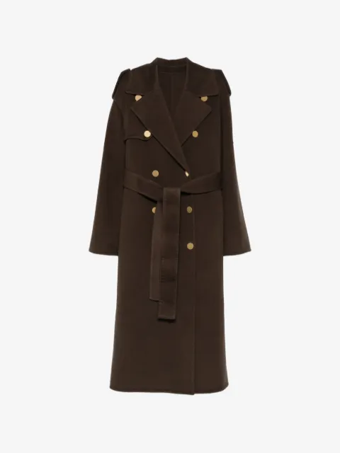 Alberta Ferretti double-breasted belted coat