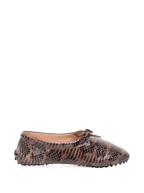 Alberta Ferretti bailarinas con detalle de lazos