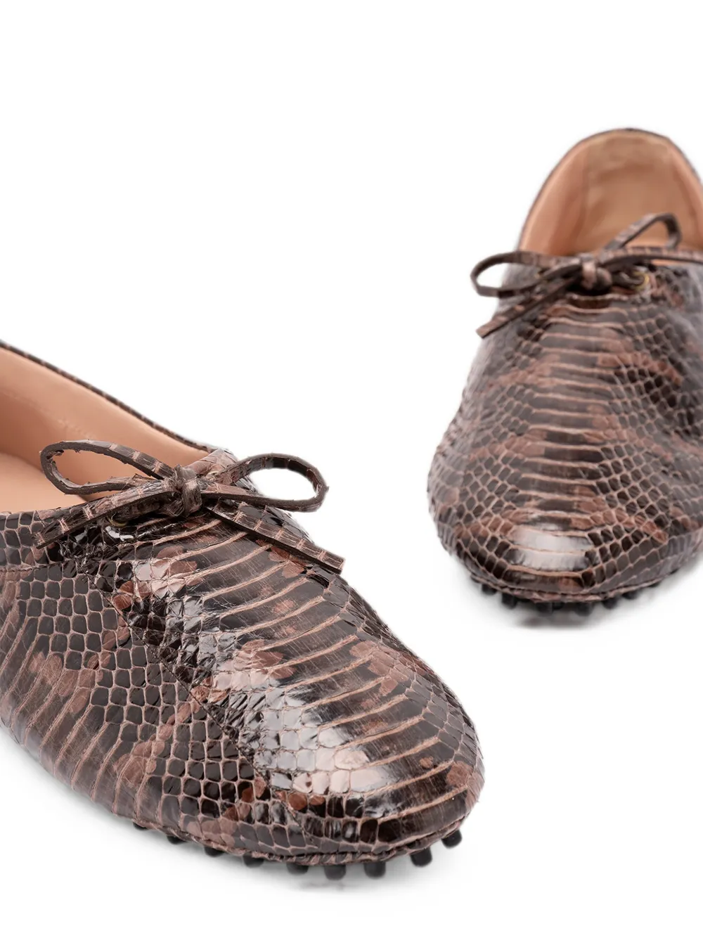 Alberta Ferretti bow-detail ballet flats Bruin