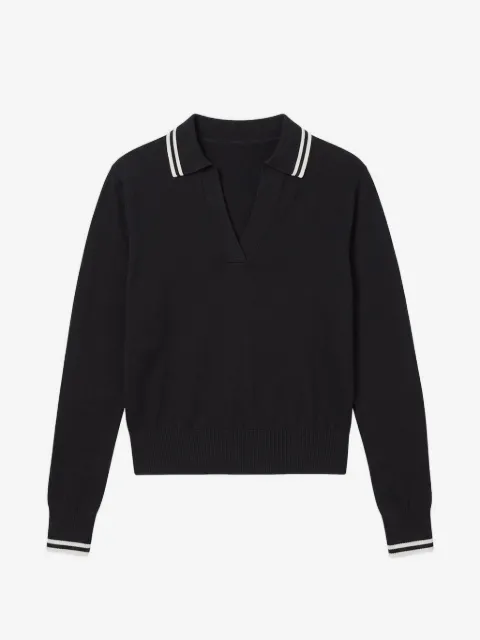 Splits59 Taylor stripe-trim V-neck sweater