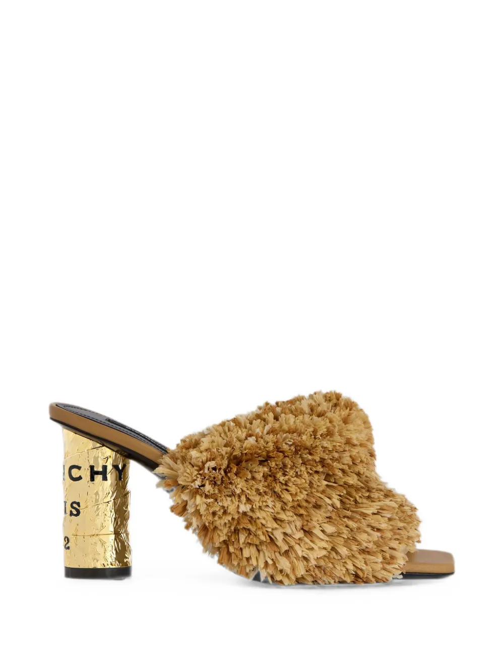Givenchy Leren sandalen met franje en logoprint Beige