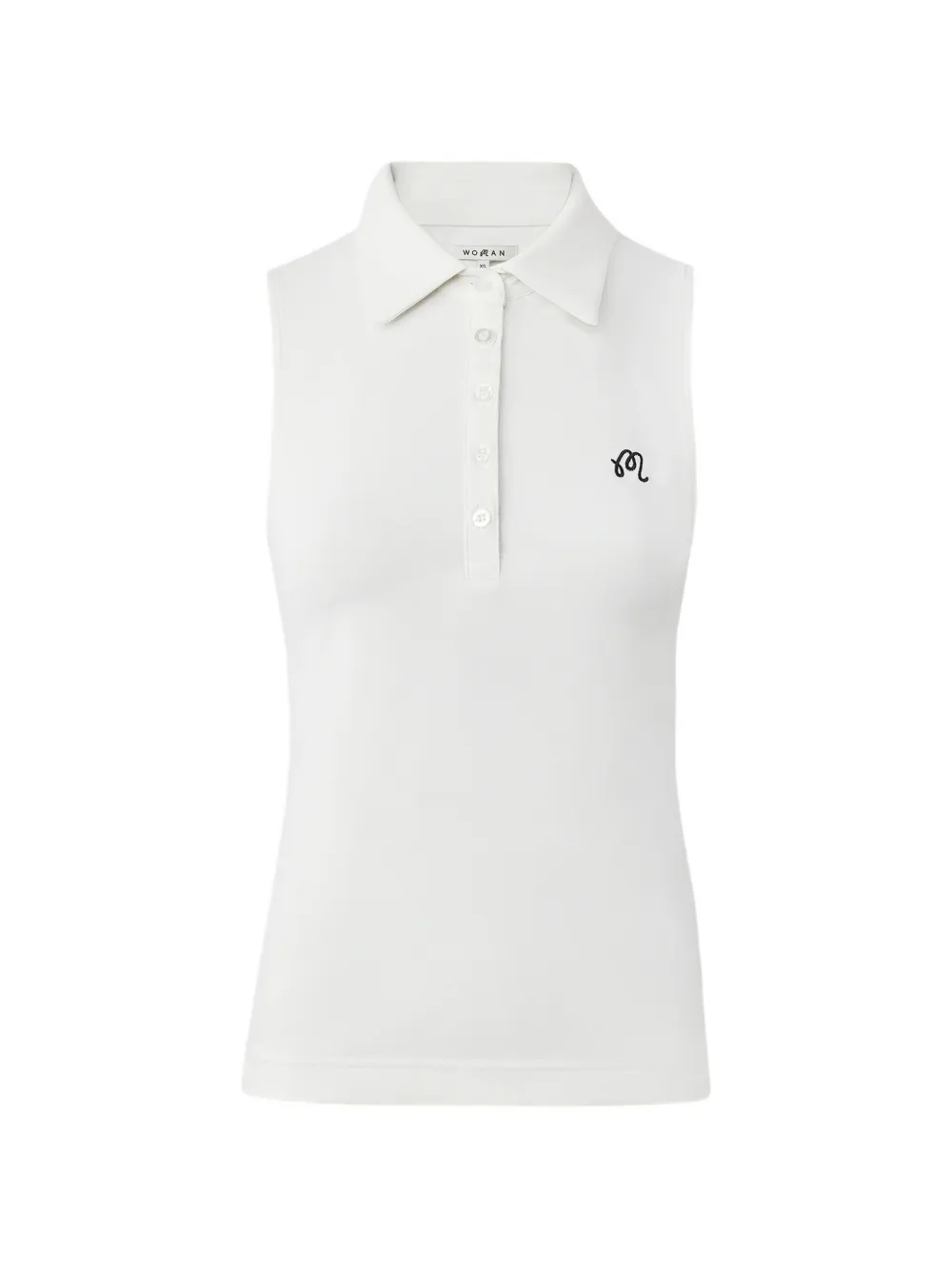 Malbon Golf Claudia sleeveless polo shirt - Bianco