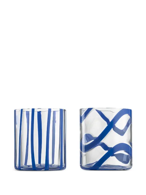 NasonMoretti Cyrcus patterned glasses (two-person setting)