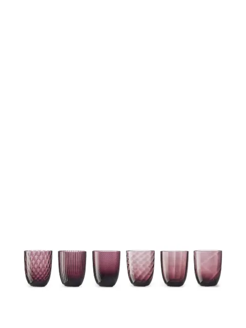 NasonMoretti Idra textured glasses (six-person setting)
