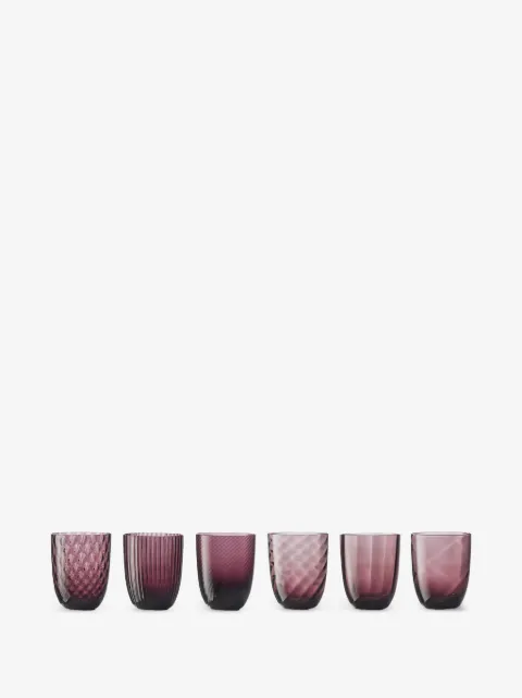 NasonMoretti Idra textured glasses (six-person setting)