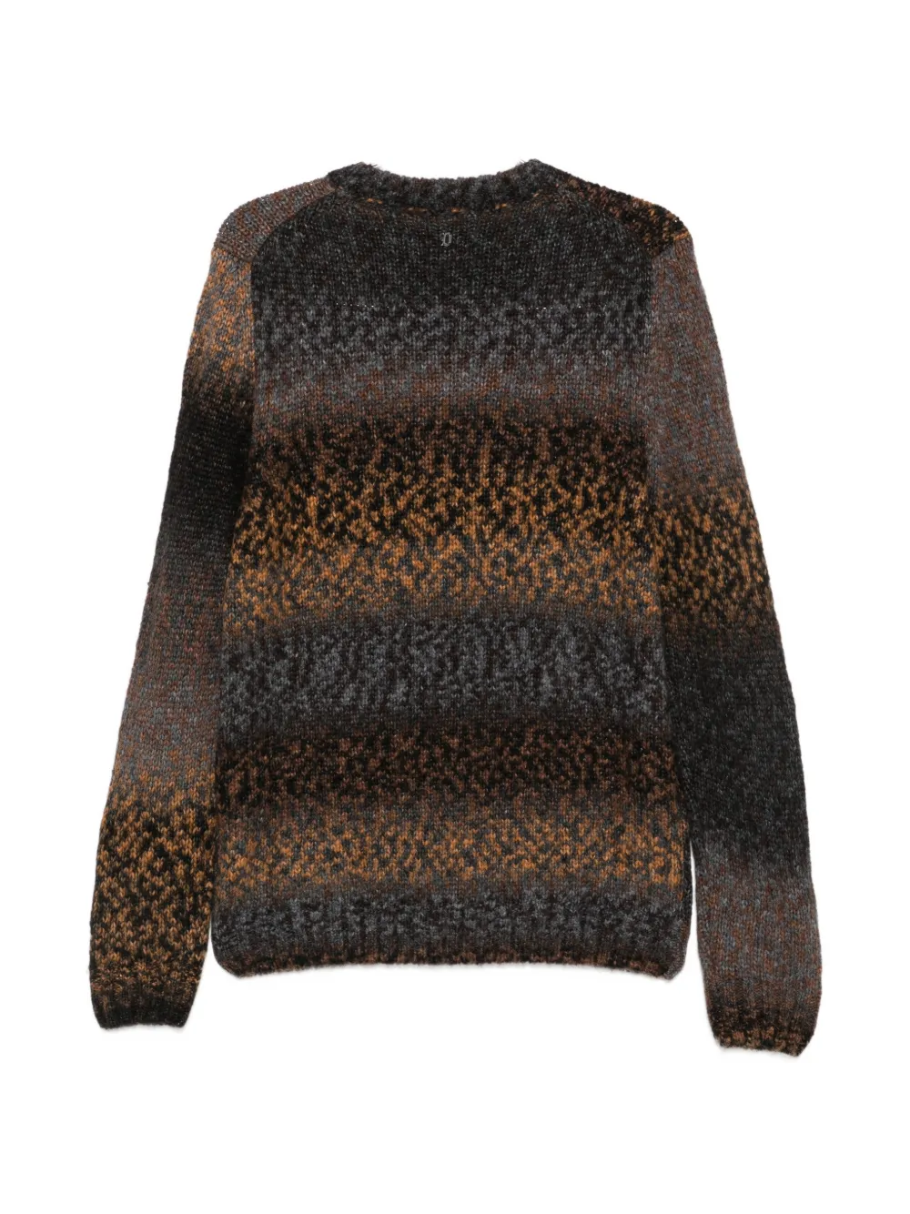 DONDUP Gebreide trui met jacquard en kleurverloop Bruin