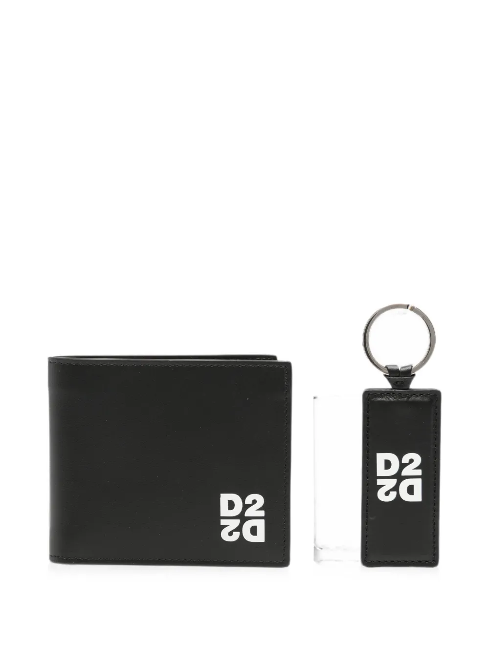 DSQUARED2 logo-motif leather wallet - Nero