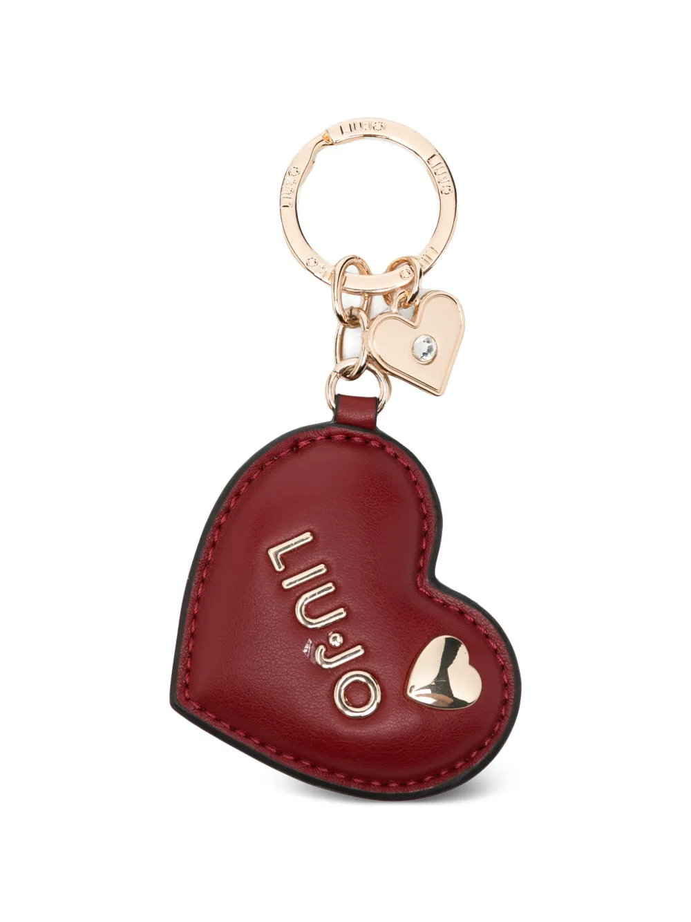 LIU JO Portachiavi con placca logo - Rosso