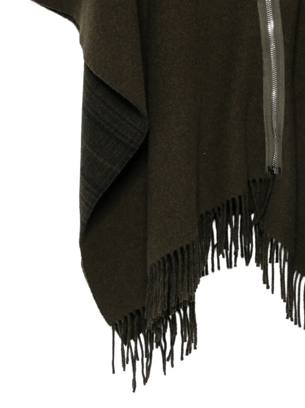 DONDUP Cape met rits Groen