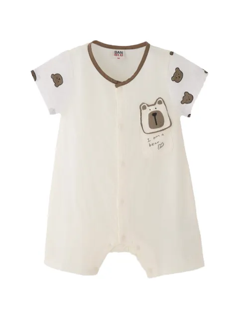 BANBLU bear-patch romper