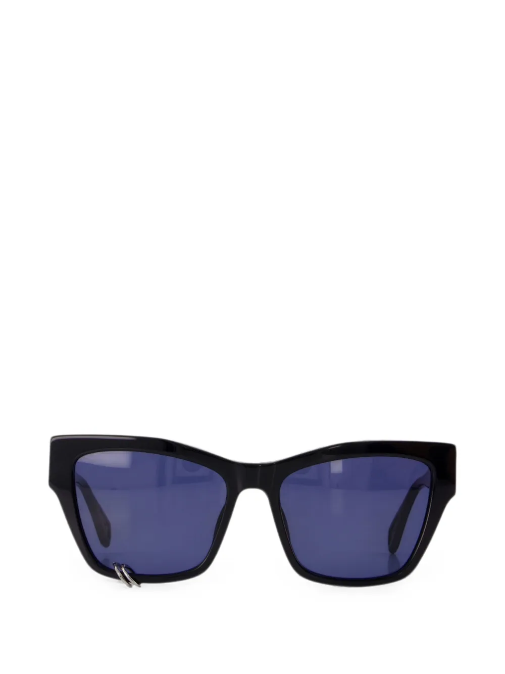 Zadig&Voltaire stud-embellished rectangle-frame sunglasses - Nero