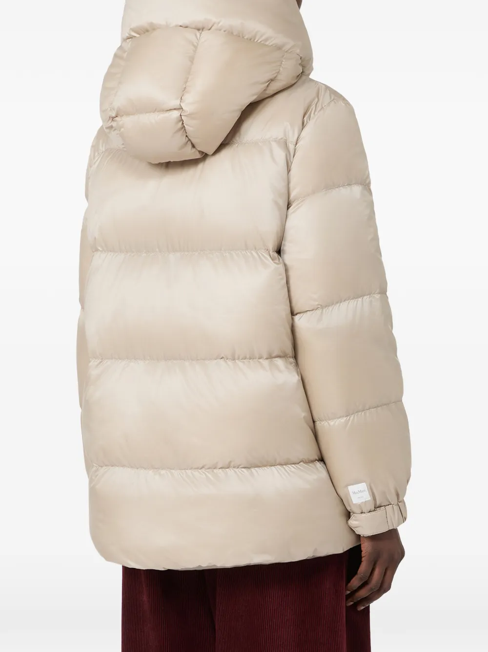 Max Mara Gewatteerd donsjack met capuchon Beige