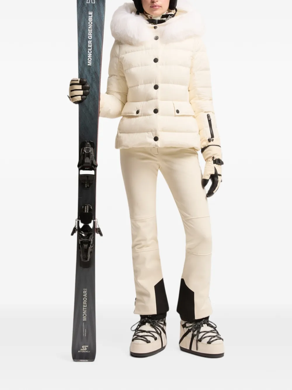 Moncler Grenoble ski jacket Wit