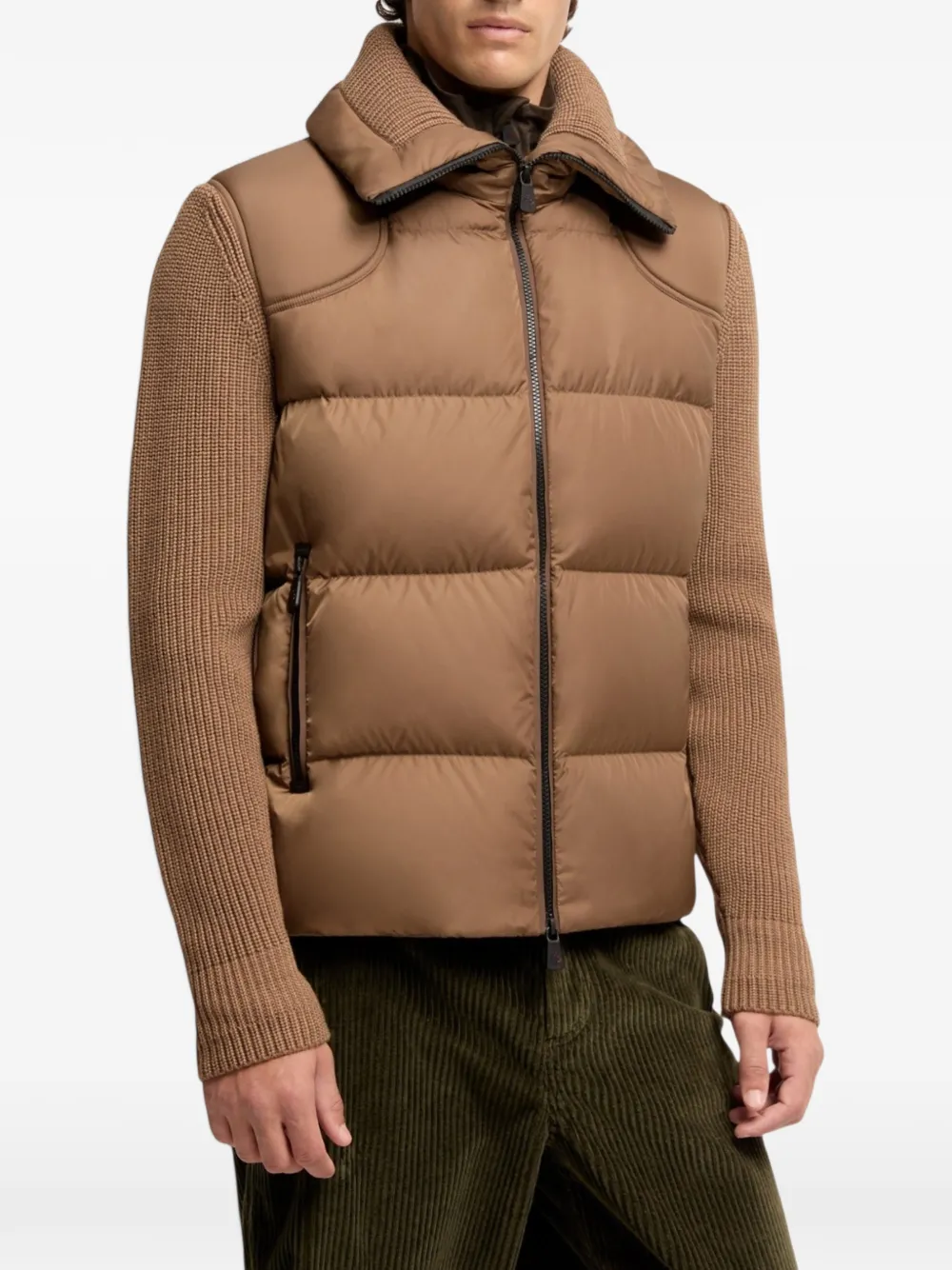 Moncler Grenoble Gewatteerd jack Bruin