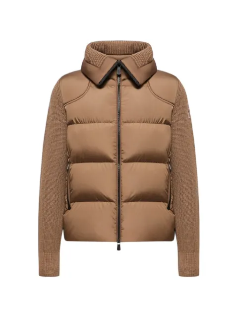 Moncler Grenoble padded knit-sleeve jacket