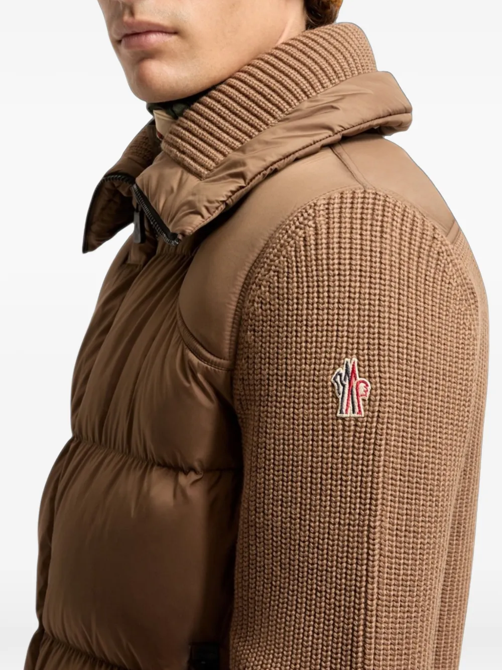 Moncler Grenoble Gewatteerd jack Bruin
