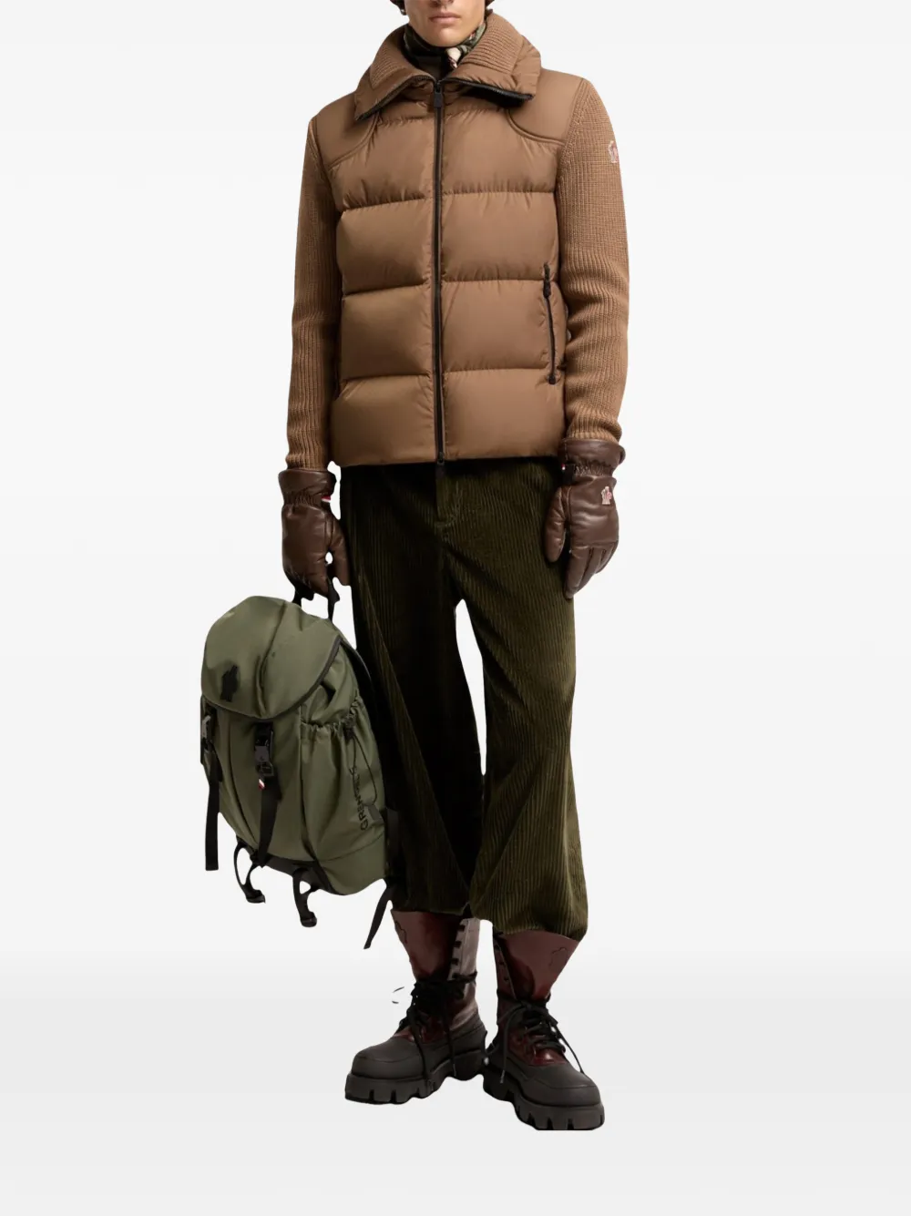 Moncler Grenoble Gewatteerd jack Bruin