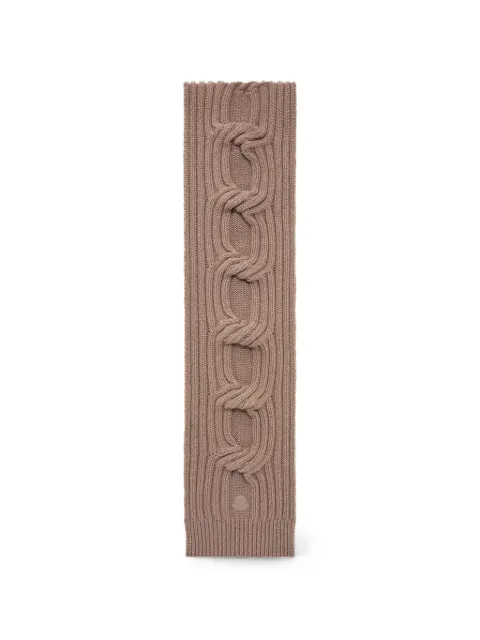 Moncler cable-knit ribbed scarf