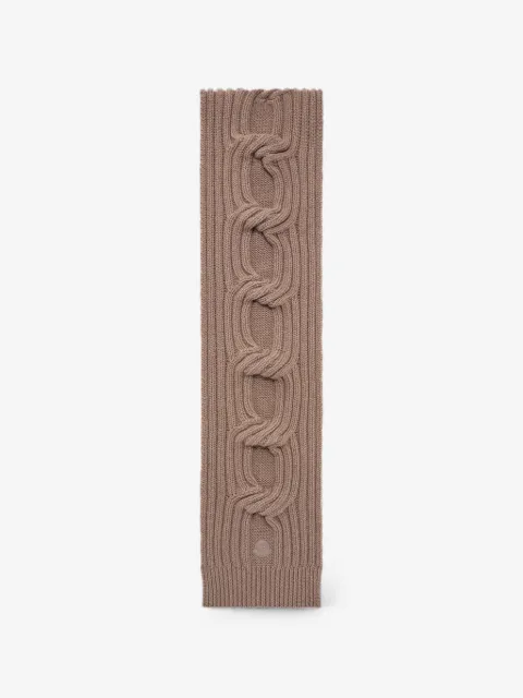 Moncler cable-knit ribbed scarf