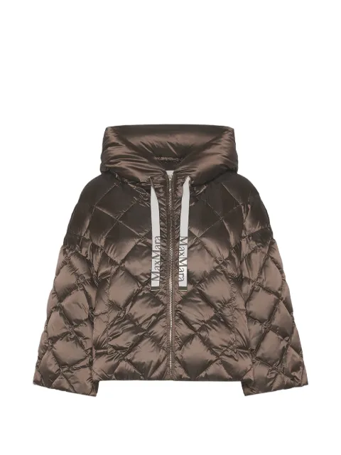 Max Mara quilted hooded jacket