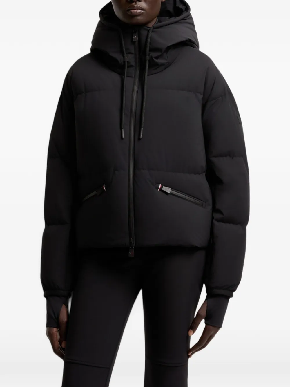 Moncler Grenoble Gewatteerde jas Zwart